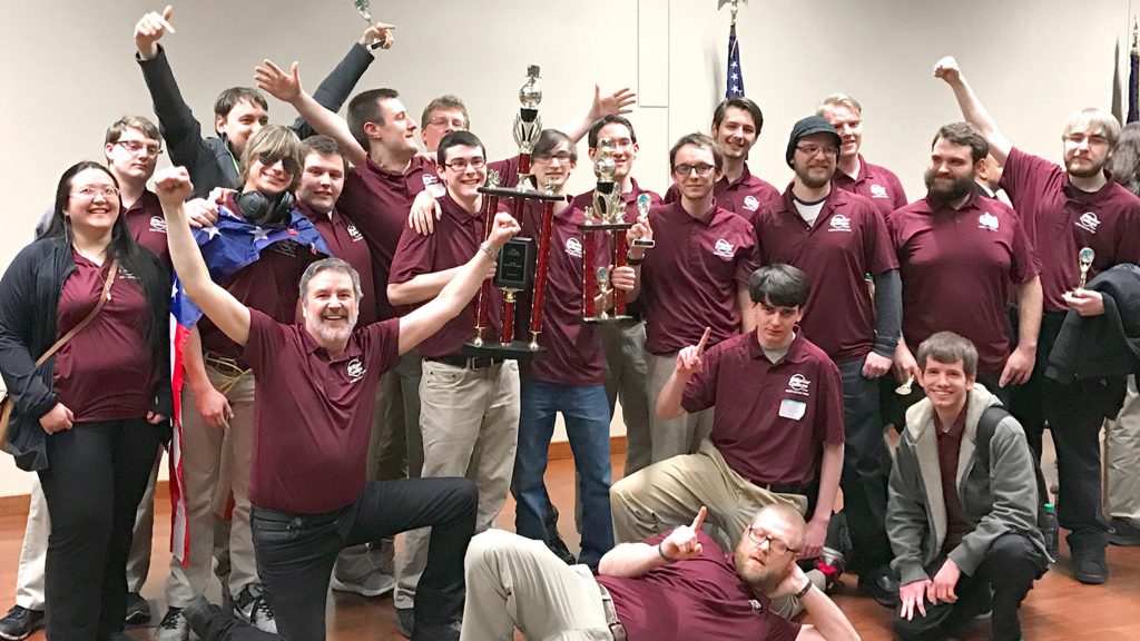 Baker College students win trophy, Flint, Mi