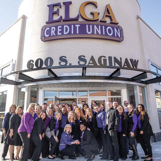 ELGA Credit Union ribbon cutting on opening of downtown Flint location