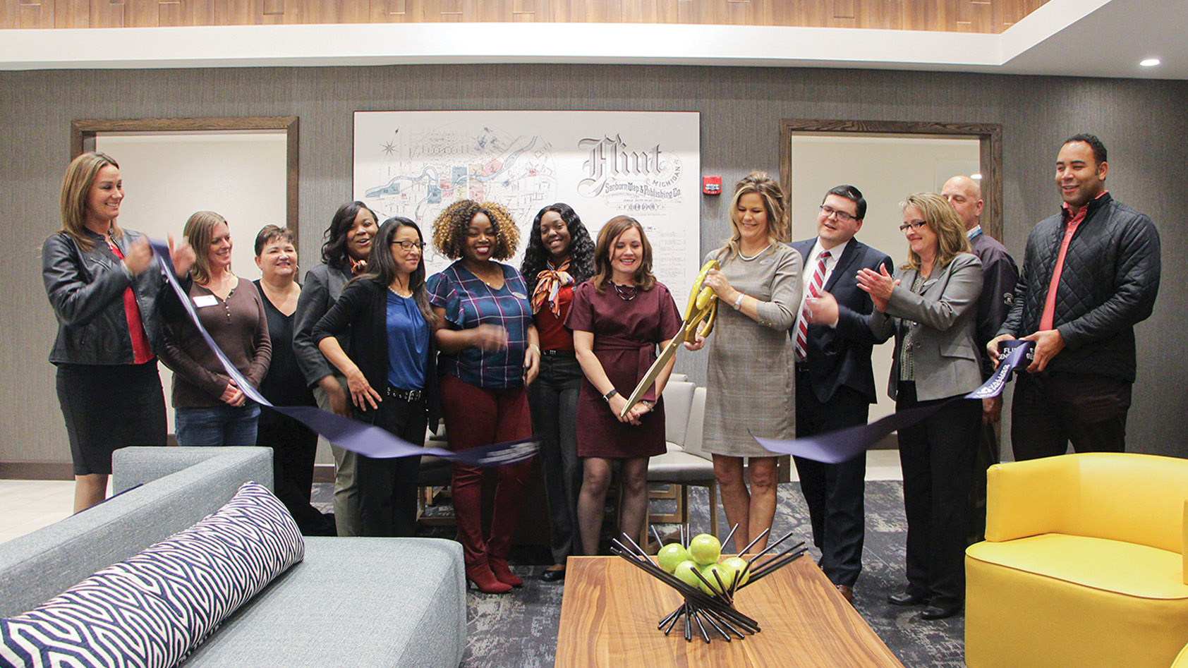 Hyatt Place Flint/Grand Blanc Hotel ribbon cutting