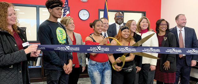 Flex High School ribbon cutting