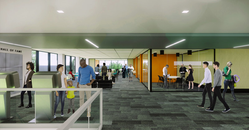 Flint Public Library conference room rendering