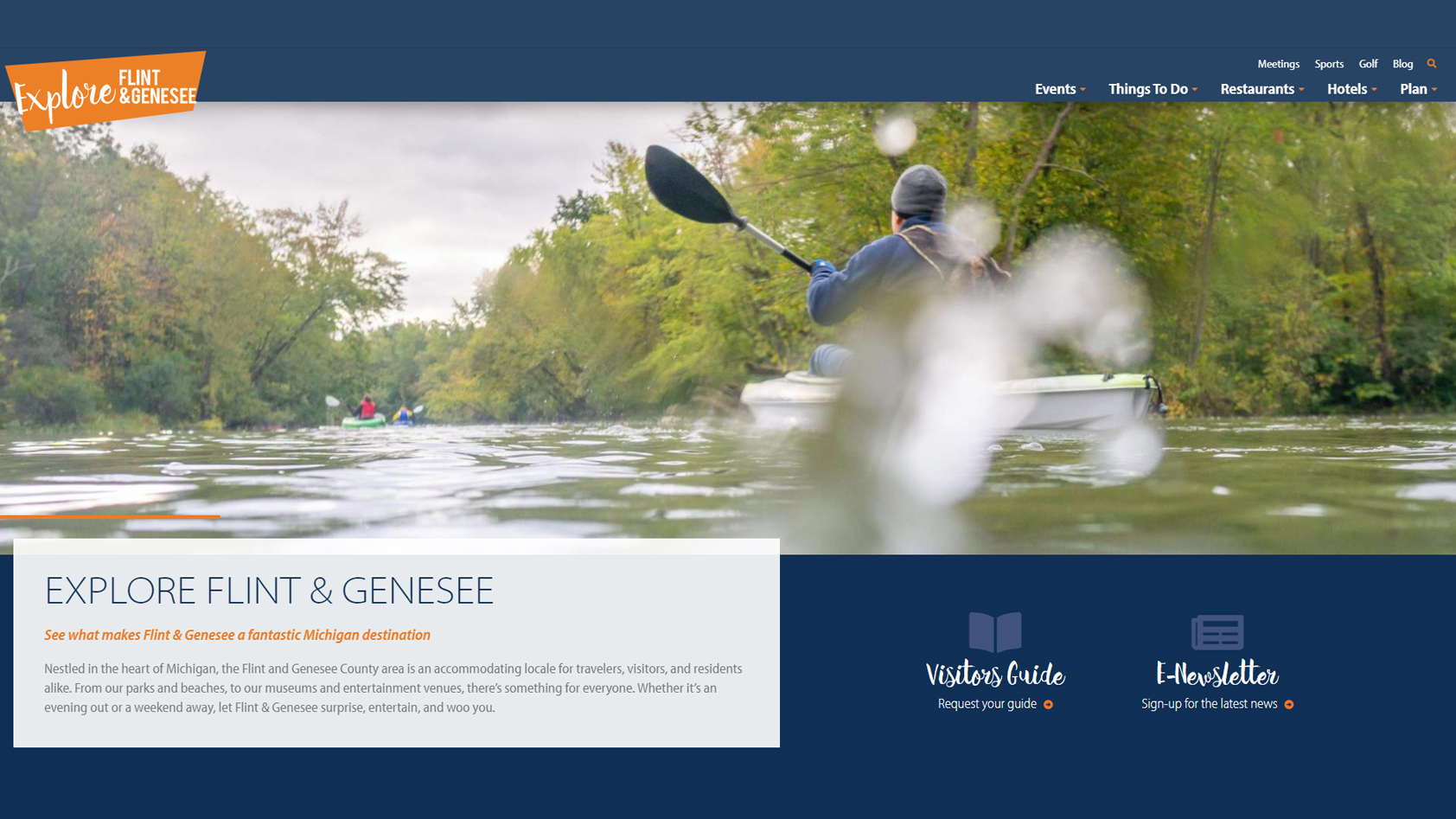 Explore Flint & Genesee new website