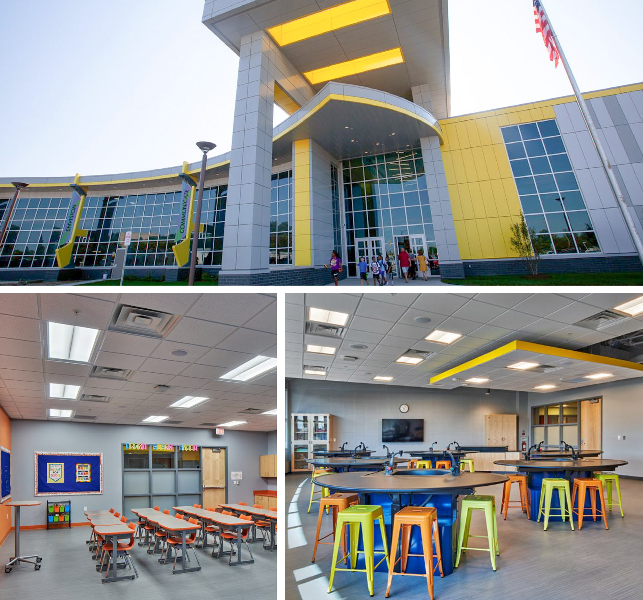 Inside of the new Flint Cultural Center Academy