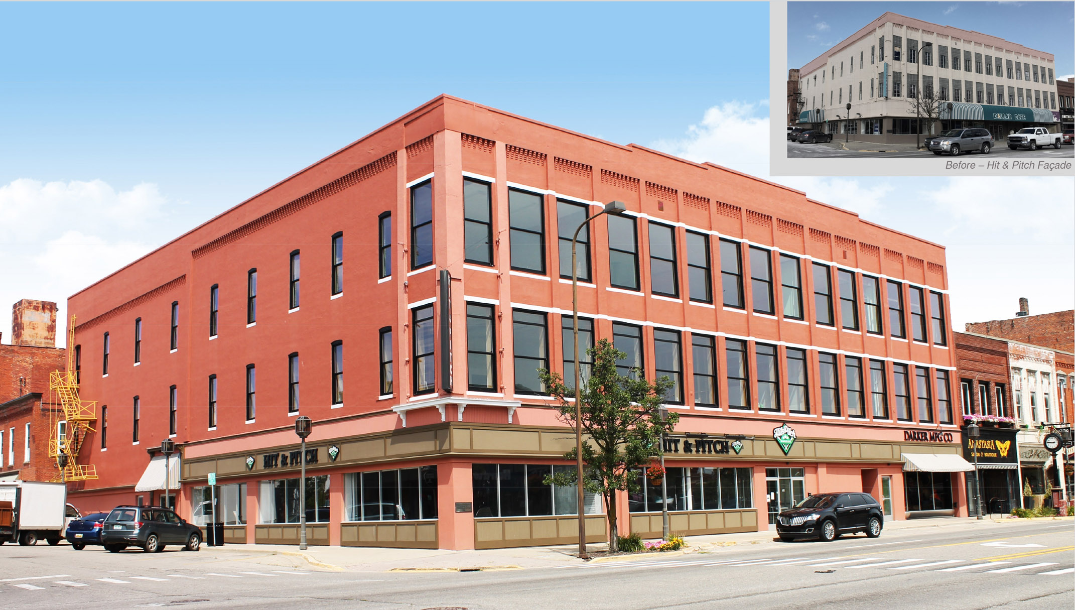 Building Facade restoration, Owosso, Mi