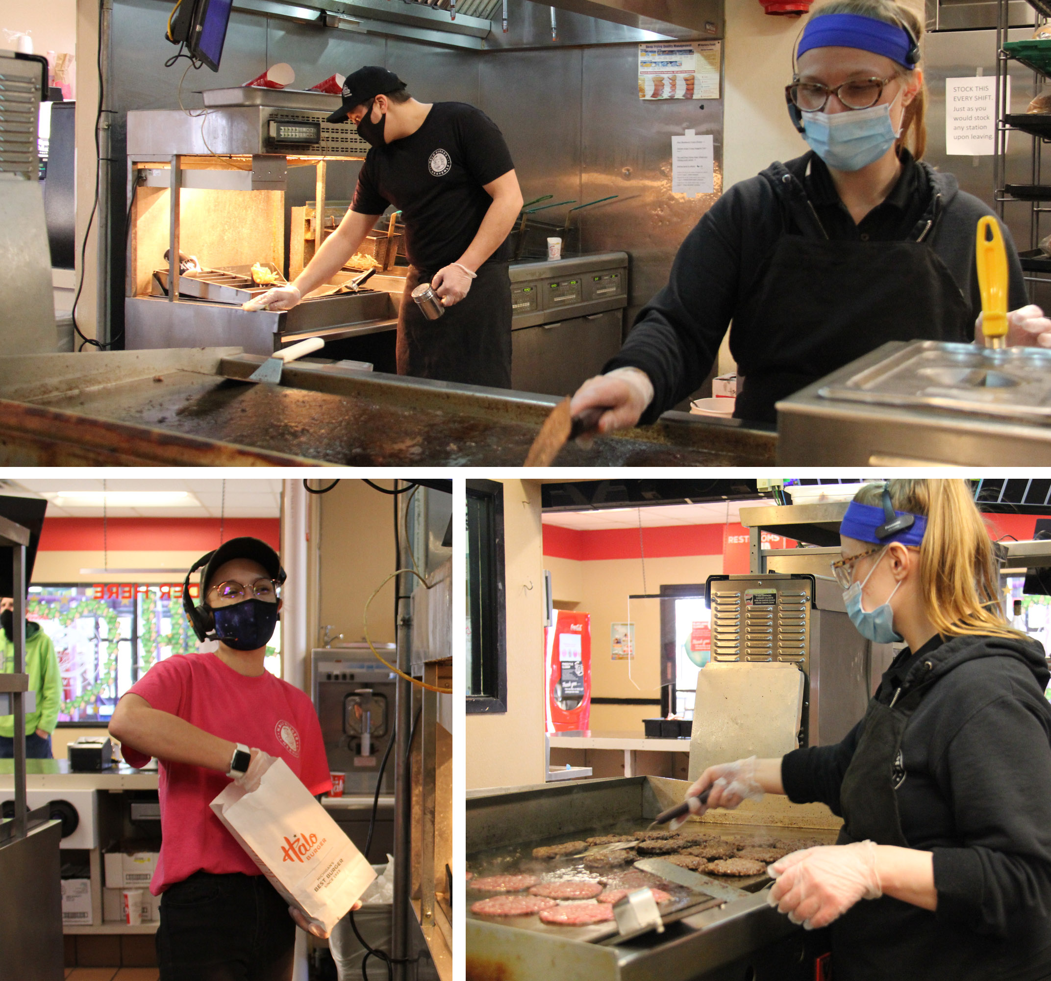 Employees at Halo Burger, Grand Blanc, MI