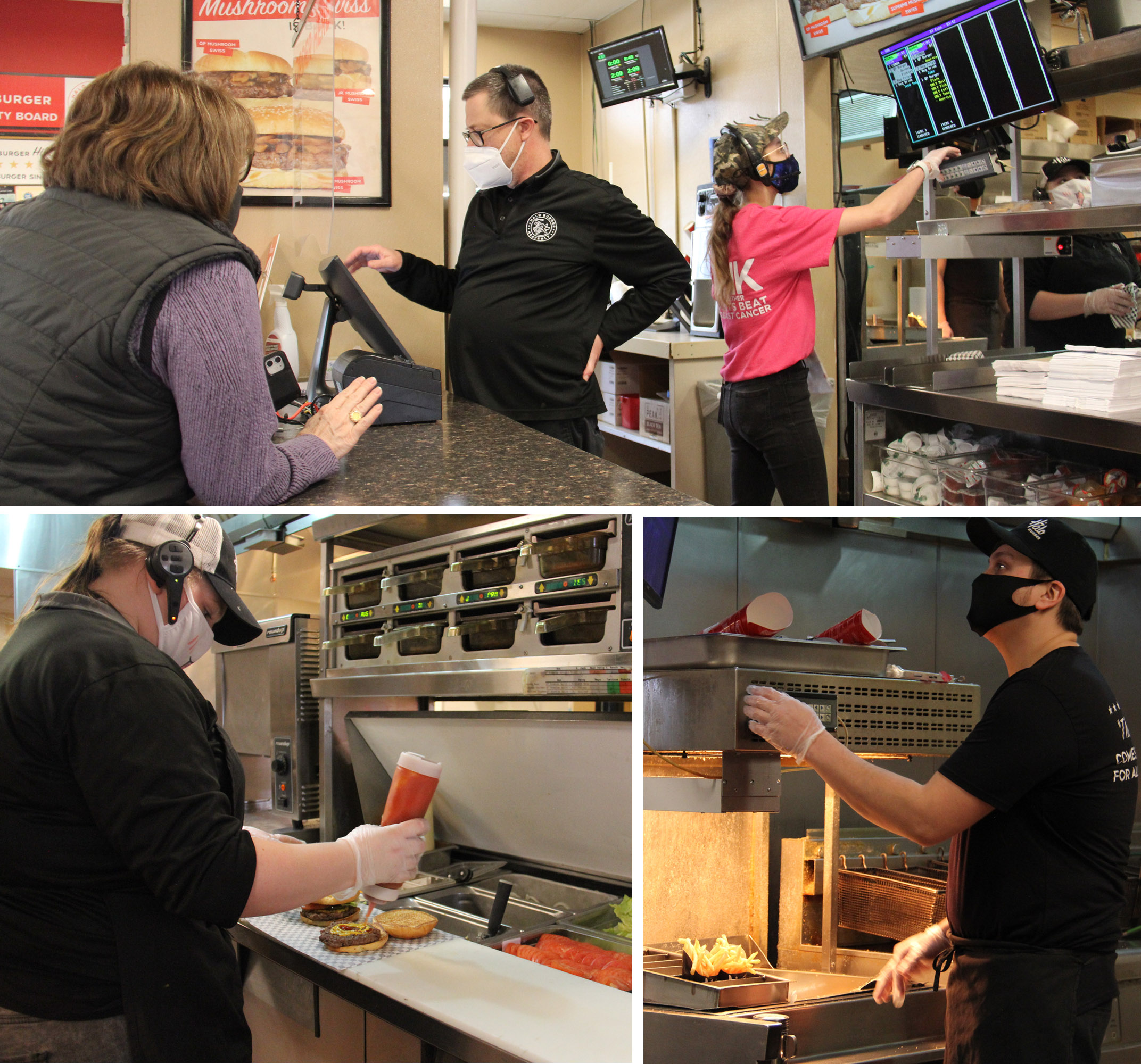 Employees at Halo Burger, Grand Blanc, MI