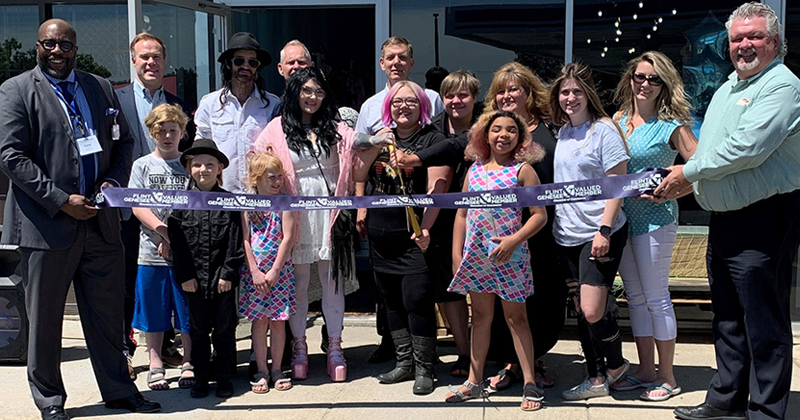 Grand Blanc Vendor Marketplace ribbon cutting