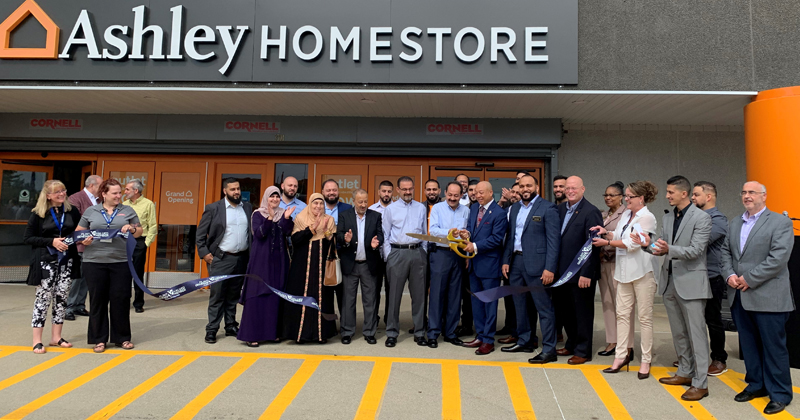 Ashley Homestores ribboncutting