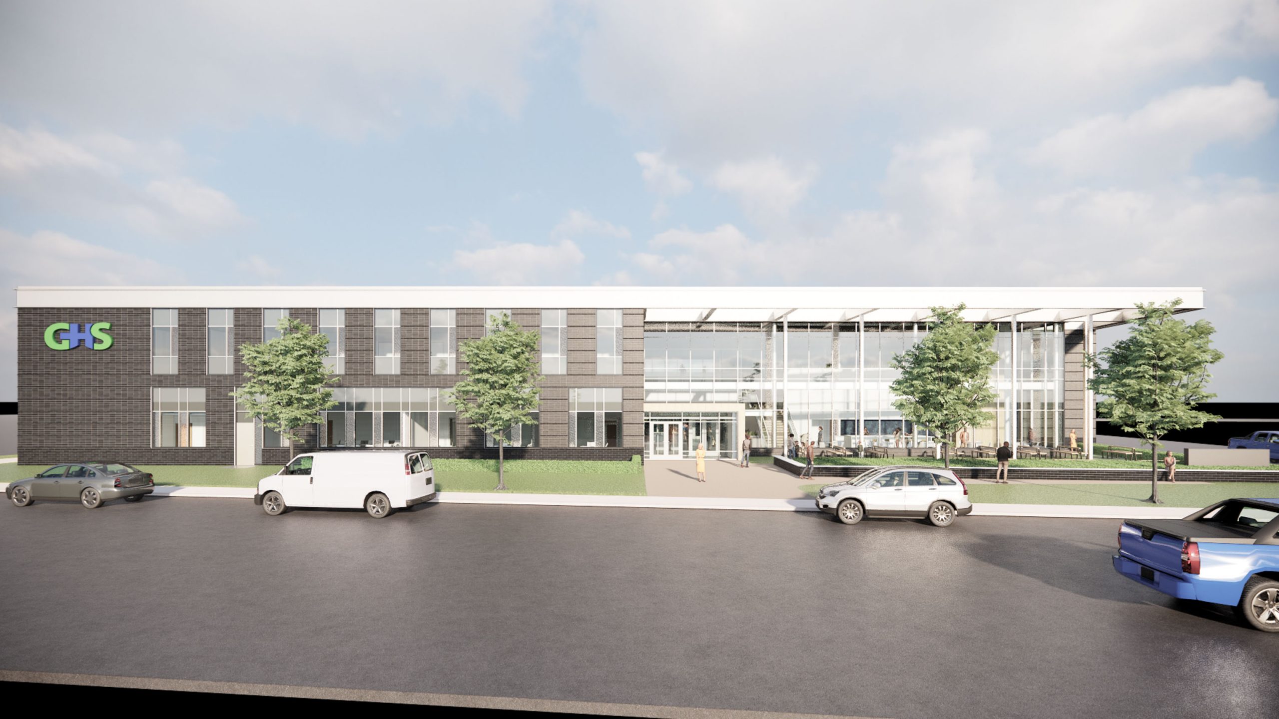 Rendering of the new Genesee Health System building