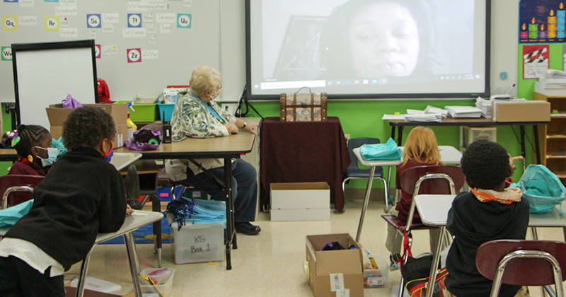 Students at the International Academy of Flint