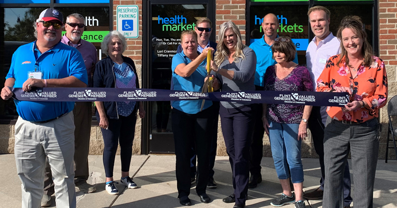 Health Markets ribbon cutting