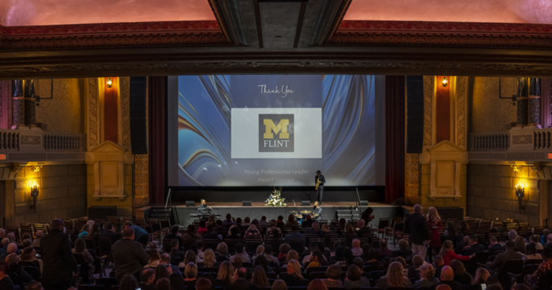 Awards program at Capitol Theatre, Flint