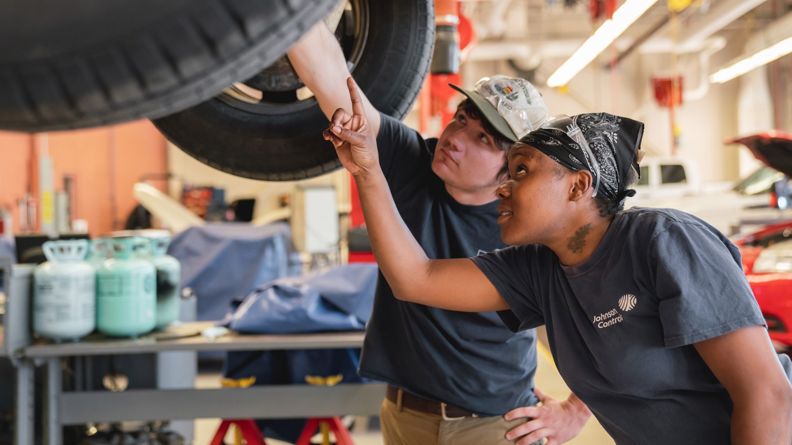 Mott Community College Automotive Technology students