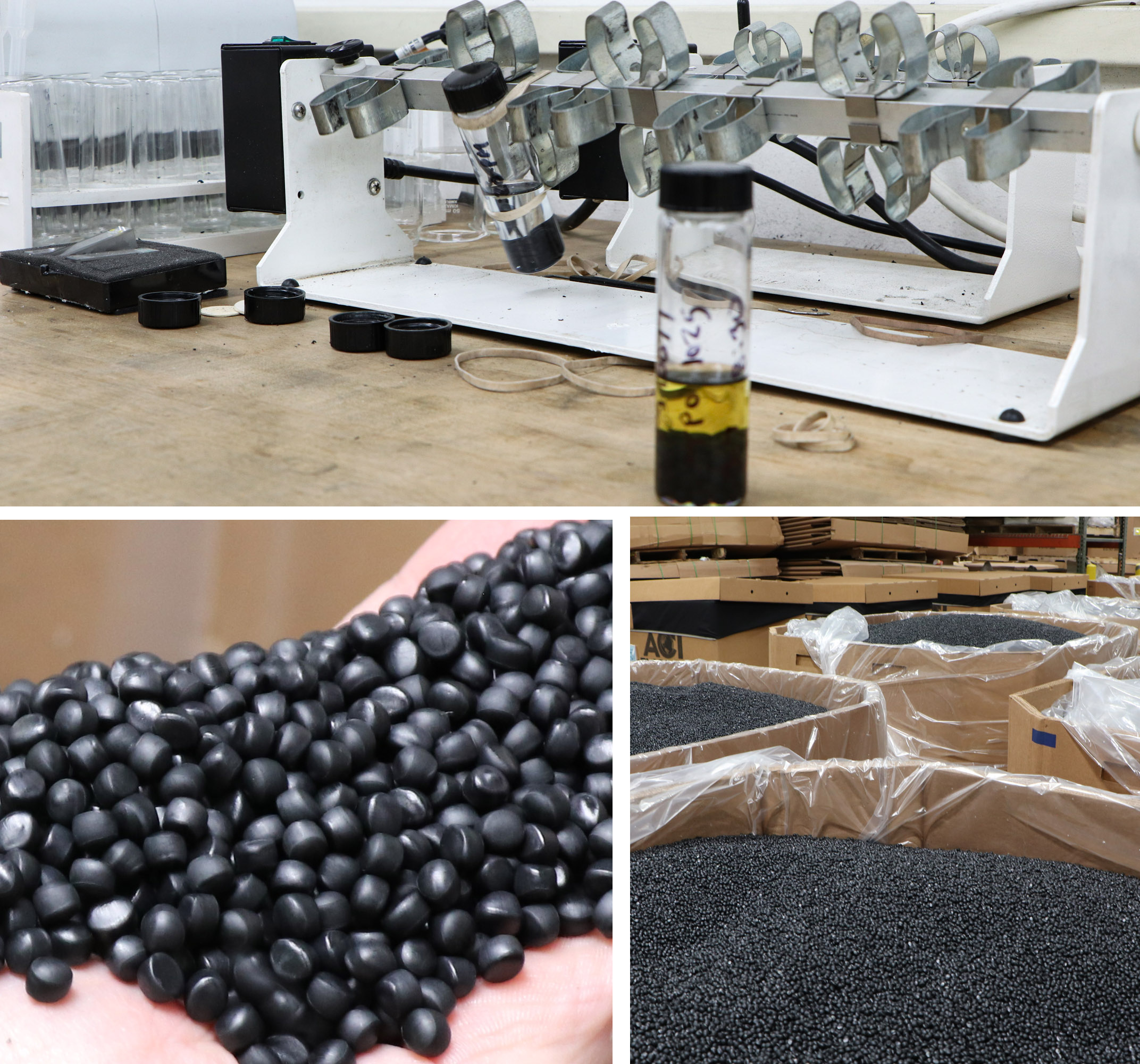 ACI Plastics tests recycled pellets for quality