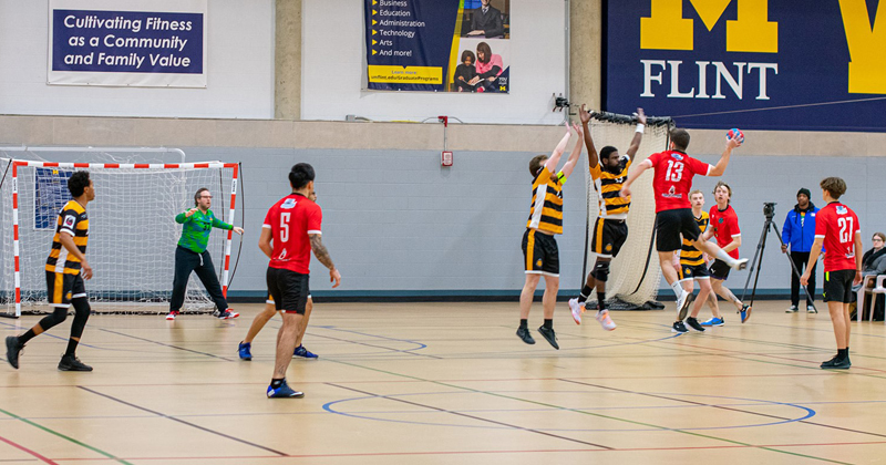 Flint City Handball players in action