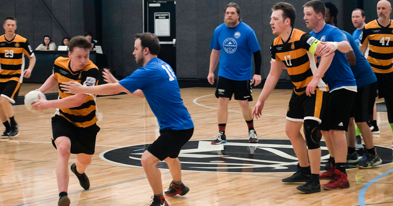 Flint City Handball players in action