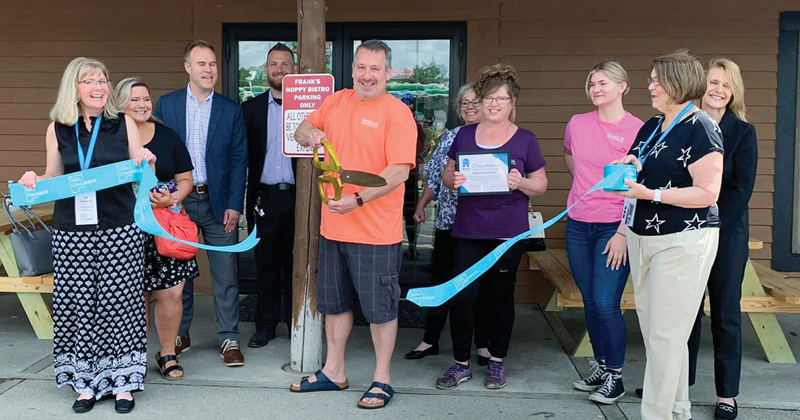 Frank's Hoppy Bistro ribbon cutting