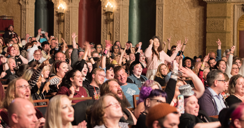 Audience enjoying a Capitol Theatre performance