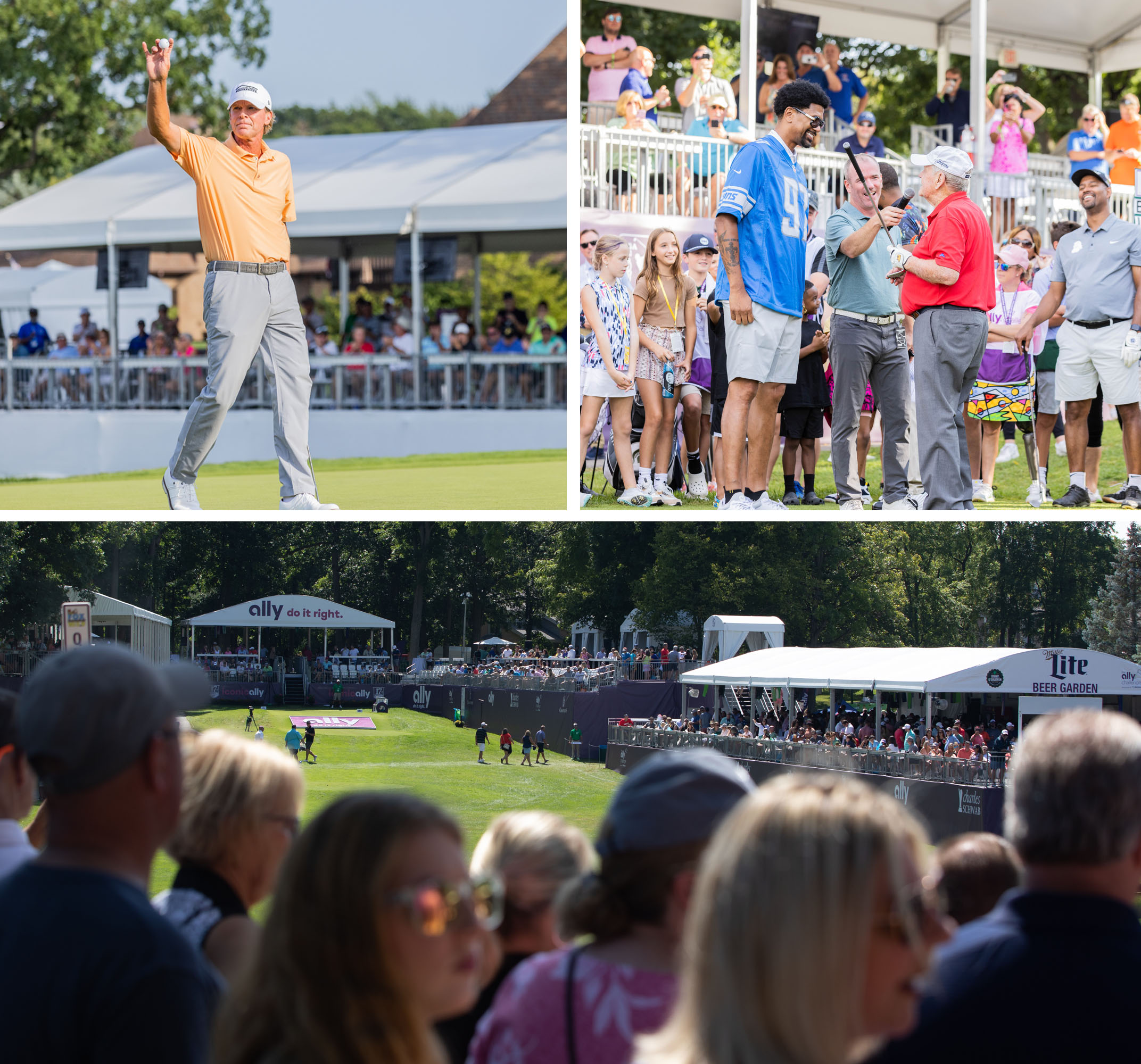 Golfers at the Ally Challenge presented by McLaren