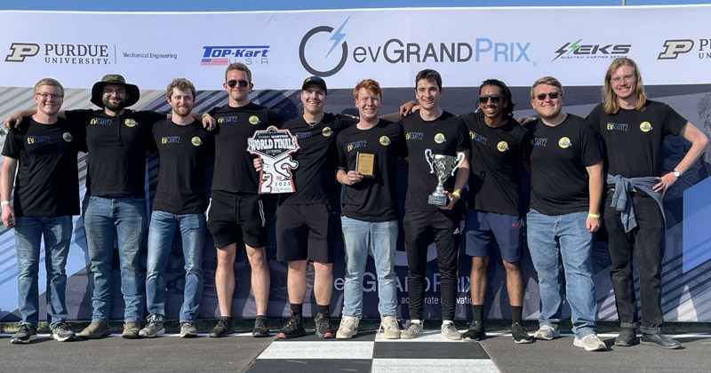 EVKartz team win 2nd place in evGrandPrix