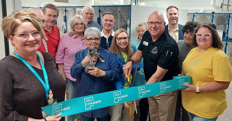 Humane Society ribbon cutting