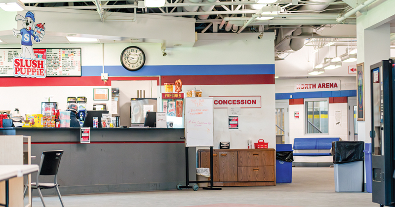 Renovated concession stand at Crystal Fieldhouse